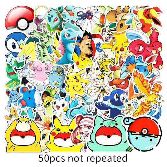 Pokemon Waterproof Sticker Pack - Famous Bundle-GraffitiWallArt