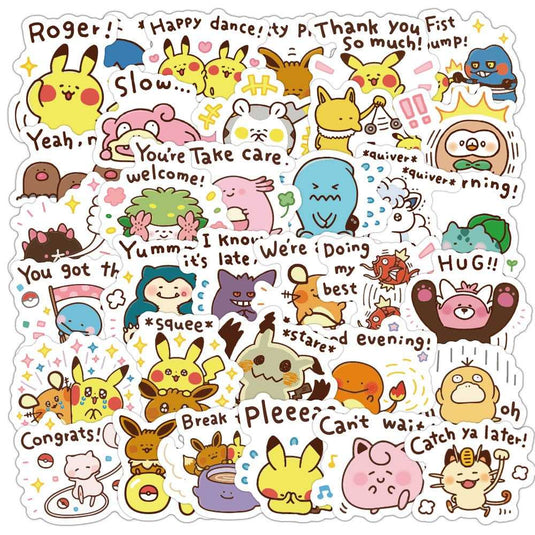 Pokemon Waterproof Sticker Pack - Famous Bundle-GraffitiWallArt