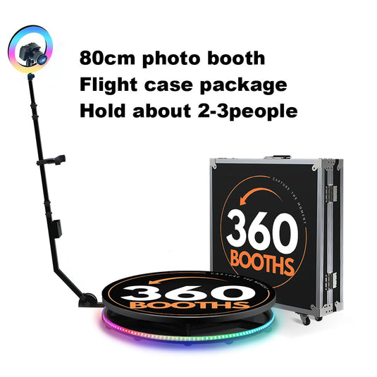 Portable 360 Photo Booth Automatic For Video Events-GraffitiWallArt