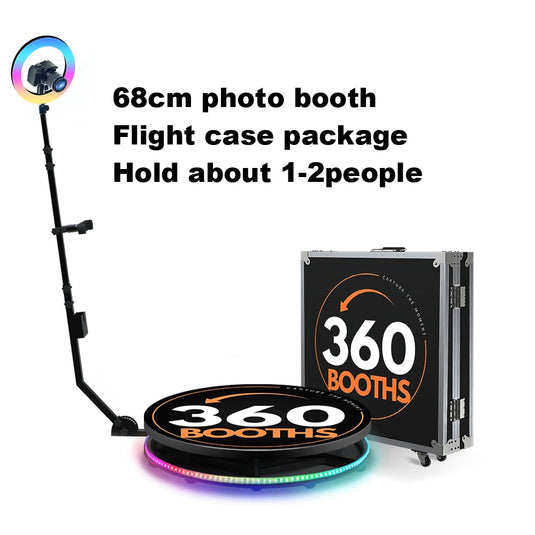 Portable 360 Photo Booth Automatic For Video Events-GraffitiWallArt