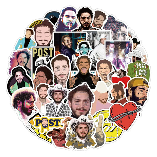 Post Malone Stickers Pack-GraffitiWallArt