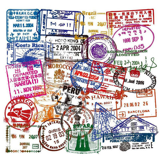 Postmark Stickers Pack - Explore Creative Designs-GraffitiWallArt