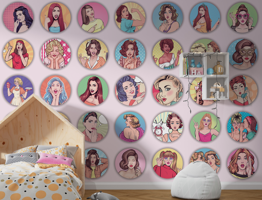 Princess Legends: Girls Room Wallpaper Mural-GraffitiWallArt