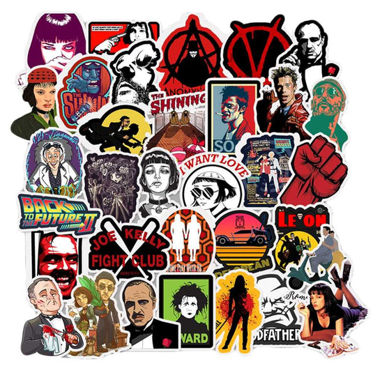 Pulp Fiction Stickers Pack - Famous Waterproof Bundle-GraffitiWallArt