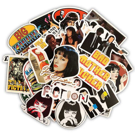 Pulp Fiction Stickers Pack - Famous Waterproof Bundle-GraffitiWallArt