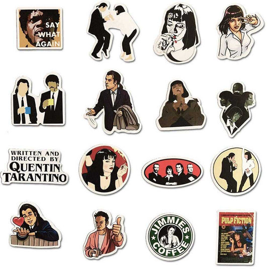 Pulp Fiction Stickers Pack - Famous Waterproof Bundle-GraffitiWallArt