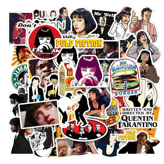 Pulp Fiction Stickers Pack - Famous Waterproof Bundle-GraffitiWallArt