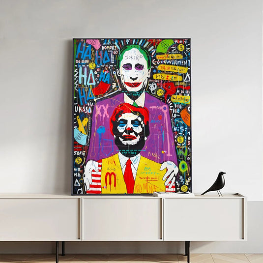 Putin & Trump World Leaders Canvas Art-GraffitiWallArt