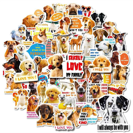 Realistic Dog Stickers Pack - Famous Waterproof Bundle-GraffitiWallArt