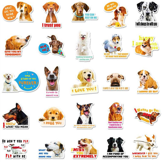 Realistic Dog Stickers Pack - Famous Waterproof Bundle-GraffitiWallArt