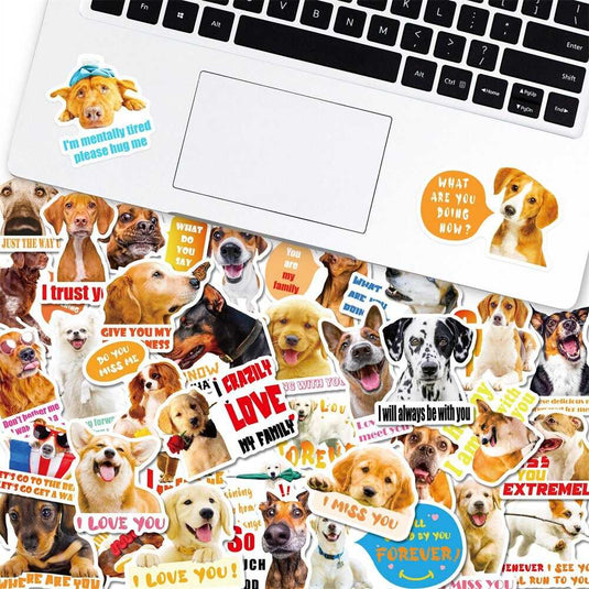 Realistic Dog Stickers Pack - Famous Waterproof Bundle-GraffitiWallArt