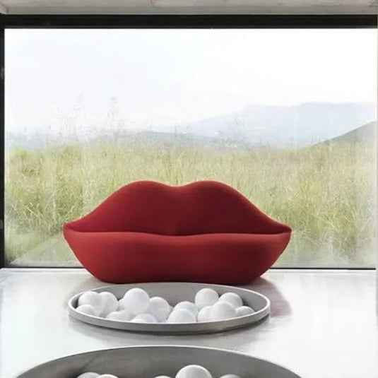 Red Lips Sofa Set-GraffitiWallArt