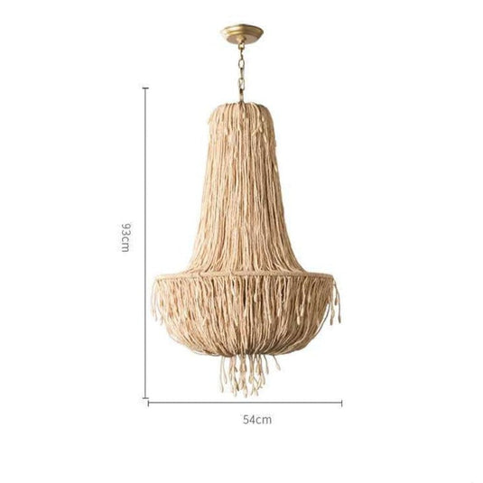 Retro Bamboo Jellyfish Chandelier - Unique Lighting Fixture-GraffitiWallArt