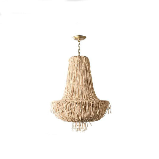 Retro Bamboo Jellyfish Chandelier - Unique Lighting Fixture-GraffitiWallArt