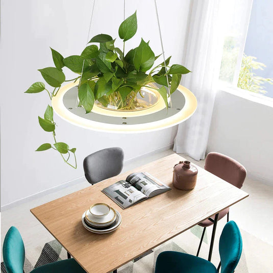 Ring Plant Pendant Lustre Planet Light-GraffitiWallArt