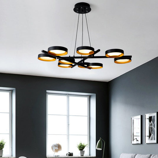 Rings Chandelier - Discover Elegant Lighting Options-GraffitiWallArt