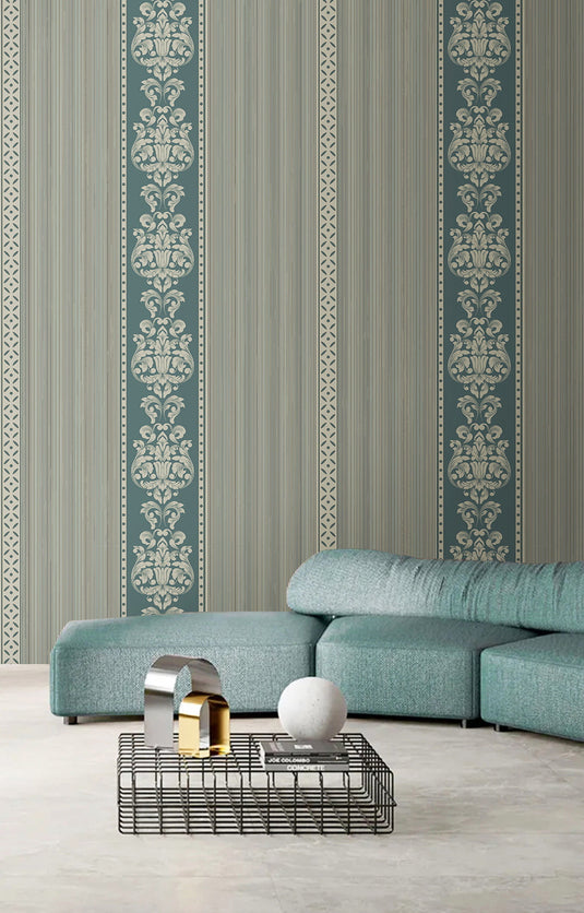 Royale Abstract Pillars Wallpaper Mural-GraffitiWallArt