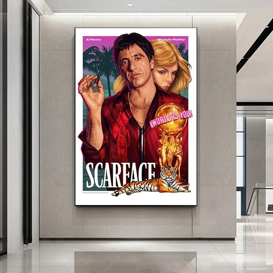 Scarface Wall Art - World is Yours - Limited Collection-GraffitiWallArt