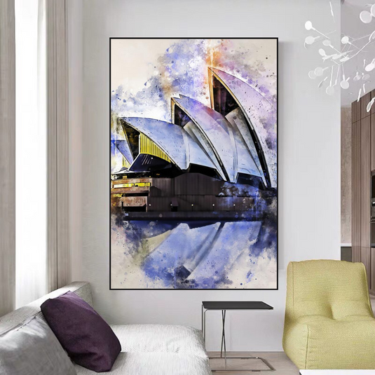 Scenery City Sydney Australia Landscape Canvas Wall Art-GraffitiWallArt