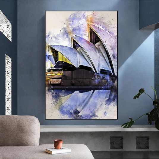 Scenery City Sydney Australia Landscape Canvas Wall Art-GraffitiWallArt