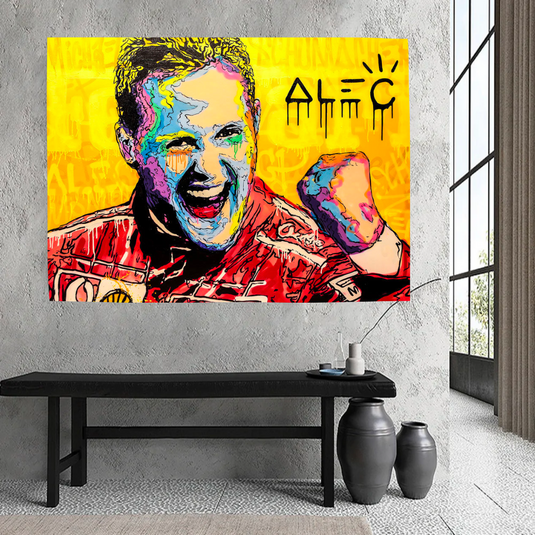 Schumachers Racing Champ Formula One Legend Wall Art-GraffitiWallArt