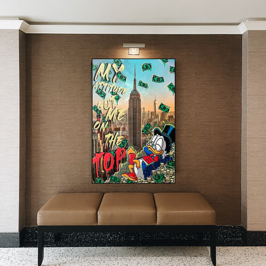 Scrooge Mcduck Canvas Wall Art - Limited Edition Design-GraffitiWallArt