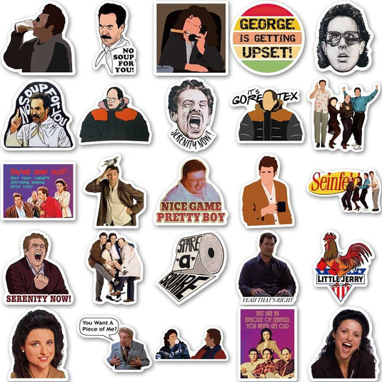 Seinfeld Stickers Pack - Famous Bundle Waterproof-GraffitiWallArt