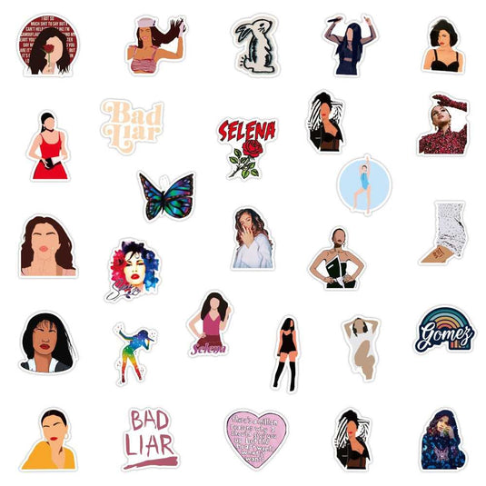 Selena Gomez Stickers-GraffitiWallArt