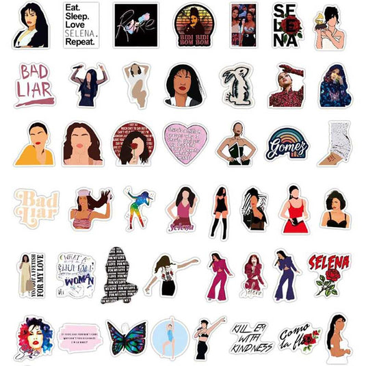 Selena Gomez Stickers-GraffitiWallArt