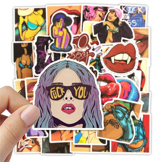 Sexy Beauty Stickers Pack - Famous Waterproof Bundle Stickers-GraffitiWallArt