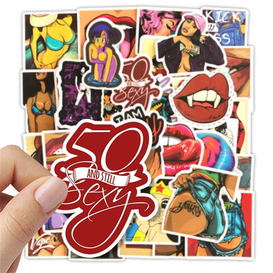 Sexy Beauty Stickers Pack - Famous Waterproof Bundle Stickers-GraffitiWallArt