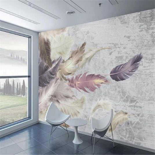 Shine Leaf Wallpaper Murals - Transform Your Space-GraffitiWallArt