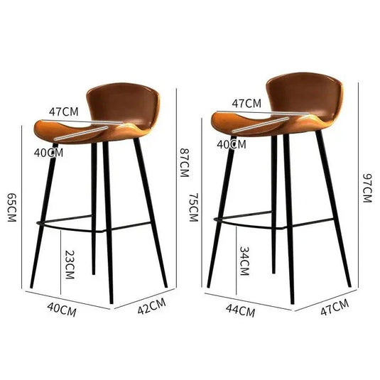 Sillas Ergonomic Bar Chairs for Kitchen Island-GraffitiWallArt