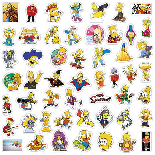 Simpson Stickers Pack: Authentic, Colorful Collection-GraffitiWallArt