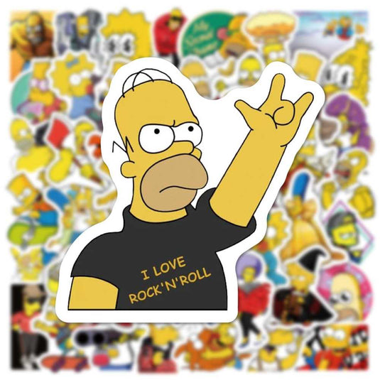 Simpson Stickers Pack: Authentic, Colorful Collection-GraffitiWallArt