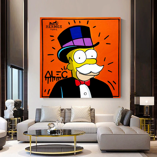 Simpsons Canvas Wall Art ‚Äì Hermes by Alec-GraffitiWallArt