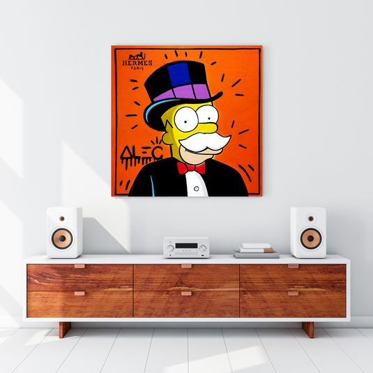 Simpsons Canvas Wall Art ‚Äì Hermes by Alec-GraffitiWallArt