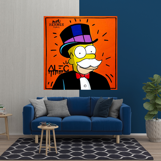 Simpsons Canvas Wall Art ‚Äì Hermes by Alec-GraffitiWallArt