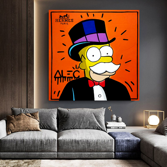 Simpsons Canvas Wall Art ‚Äì Hermes by Alec-GraffitiWallArt