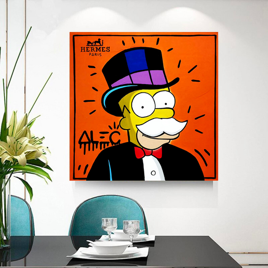 Simpsons Canvas Wall Art ‚Äì Hermes by Alec-GraffitiWallArt