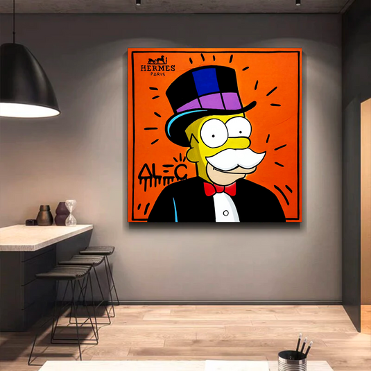 Simpsons Canvas Wall Art ‚Äì Hermes by Alec-GraffitiWallArt