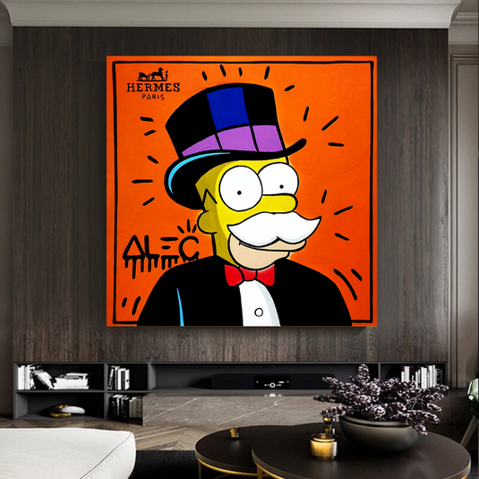 Simpsons Canvas Wall Art ‚Äì Hermes by Alec-GraffitiWallArt