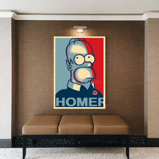 Simpsons HOMER Canvas Wall Art-GraffitiWallArt