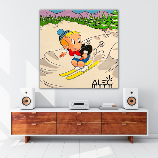 SkiingRichie Rich Canvas Wall Art: Enhance Your Skiing D√©cor-GraffitiWallArt