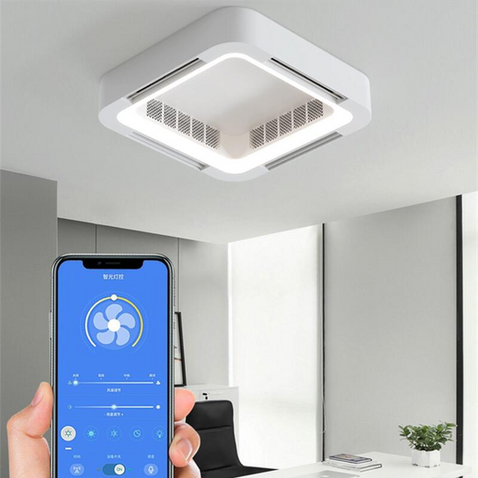 Smart Ceiling Fan with LED Light: Efficient and Modern-GraffitiWallArt