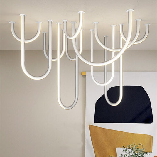 Soft Hose LED Ceiling Chandelier - Illuminate With Elegance-GraffitiWallArt