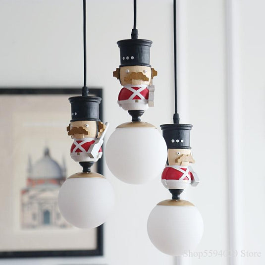 Soldiers Pendant Lighting For Kids Room-GraffitiWallArt