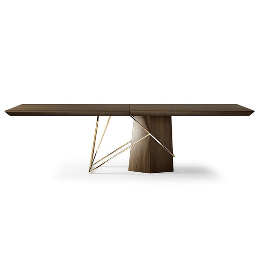 Solid Wood Designer Dining Table-GraffitiWallArt