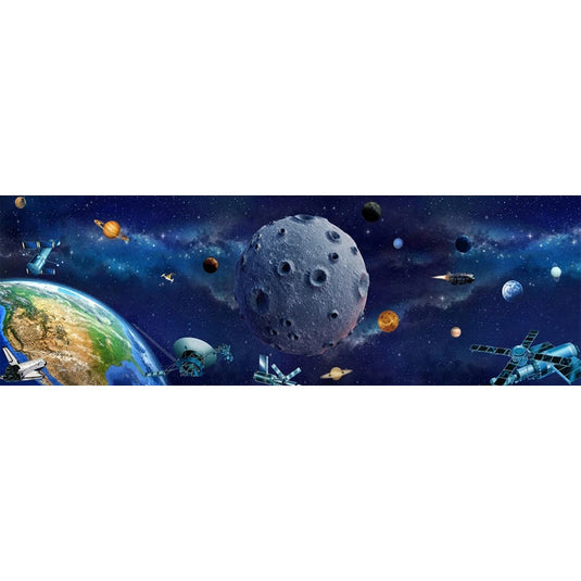 Space Adventure: It's Time to Go to Space Nursery Wallpaper-GraffitiWallArt