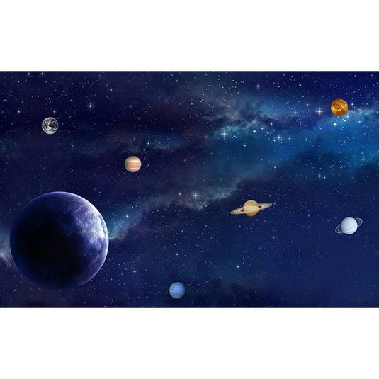 Space Adventure: It's Time to Go to Space Nursery Wallpaper-GraffitiWallArt